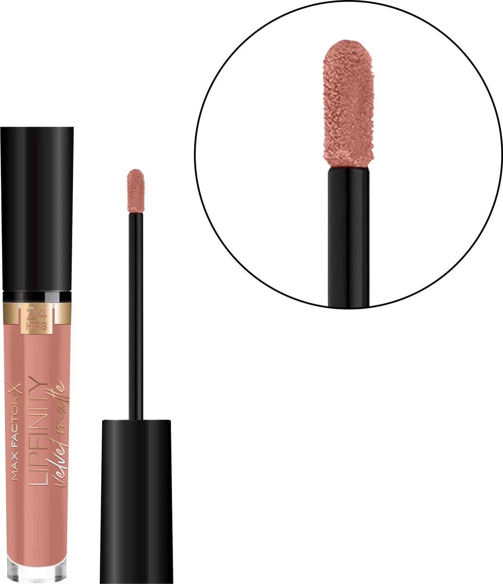 Max Factor Lipfinity Velvet Matte Lippenstift - 040 Luxe Nude Nude 5 Max Factor Lipfinity Velvet Matte Lippenstift - 040 Luxe Nude Nude - Afbeelding 3