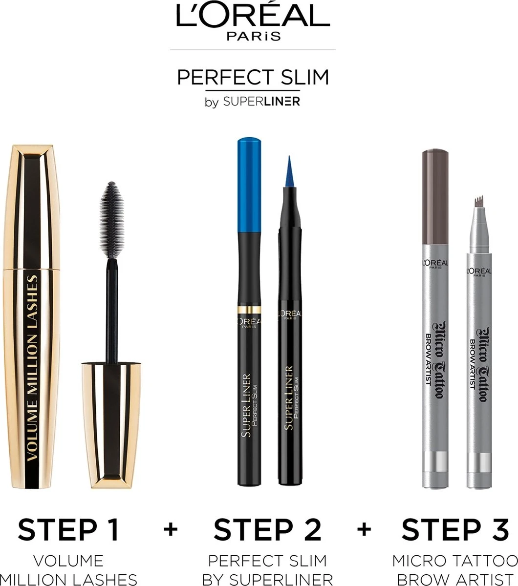 L’Oréal Paris Superliner Perfect Slim Eyeliner - Blauw 7 L’Oréal Paris Superliner Perfect Slim Eyeliner - Blauw - Afbeelding 5