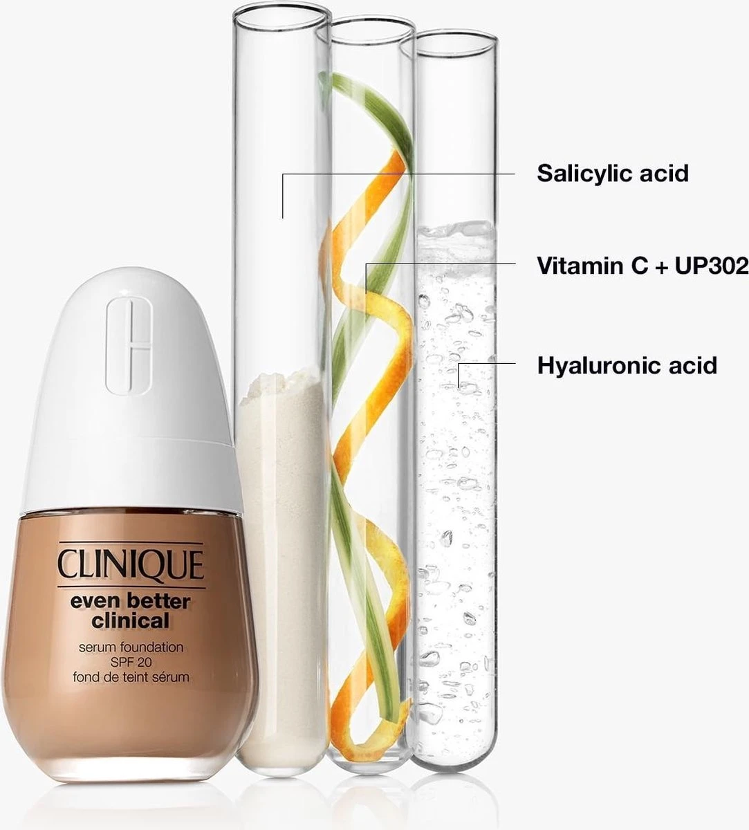 CLINIQUE EVEN BETTER Clinical Serum Foundation - CN70 - Vanilla - 30 Ml 8 CLINIQUE EVEN BETTER Clinical Serum Foundation - CN70 - Vanilla - 30 Ml - Afbeelding 6