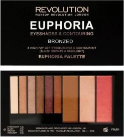 Makeup Revolution Euphoria Palette - Bronzed Euphoria 11 Makeup Revolution Euphoria Palette - Bronzed Euphoria -Modecosmetica Winkel 1086x1200