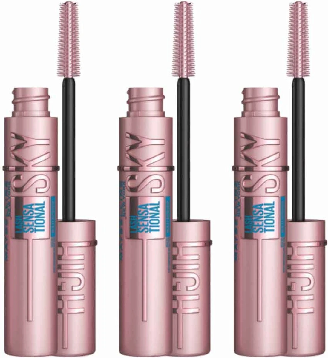 3x Maybelline Lash Sensational Sky High Mascara Waterproof Zwart 7,2 Ml 7 3x Maybelline Lash Sensational Sky High Mascara Waterproof Zwart 7,2 Ml - Afbeelding 5