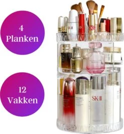 LuZana Make-Up Organizer - Beauty Organizer Voor Make Up - 360° Roterend - Opbergbox - Opbergdoos Cosmetica - Sieradendoos - Nagellak - Lippenstift - Transparant - Cadeautje Voor Vrouw 17 LuZana Make-Up Organizer - Beauty Organizer Voor Make Up - 360° Roterend - Opbergbox - Opbergdoos Cosmetica - Sieradendoos - Nagellak - Lippenstift - Transparant - Cadeautje Voor Vrouw -Modecosmetica Winkel 1109x1200 2