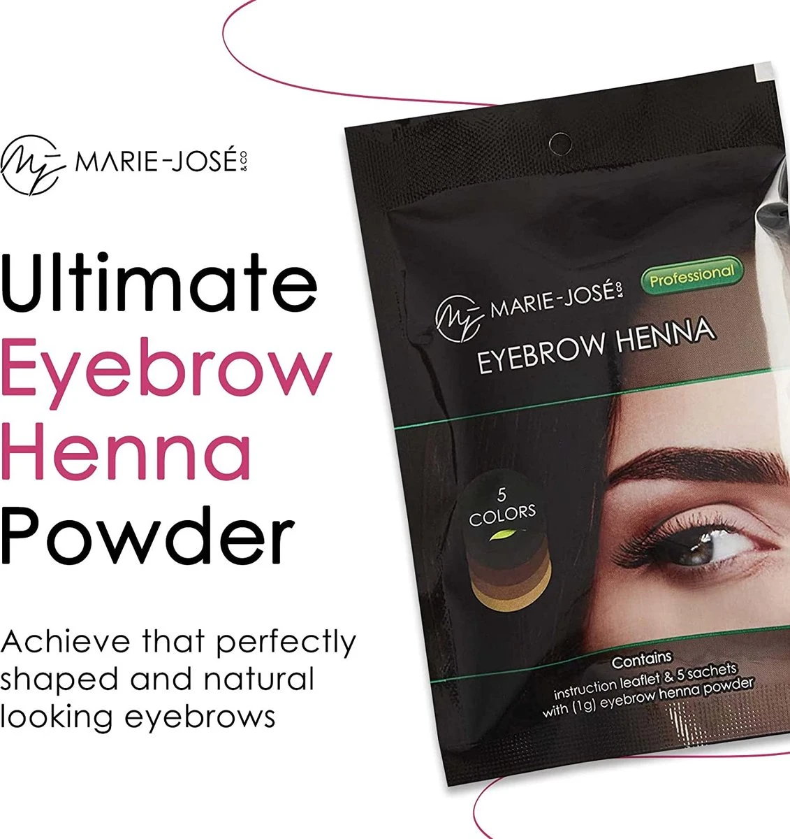 Henna Wenkbrauwverf 5 Kleuren | Henna Brows |Geschikt Voor Minstens 25 Toepassingen | Zelf Je Perfecte Kleur Samenstellen! 6 Henna Wenkbrauwverf 5 Kleuren | Henna Brows |Geschikt Voor Minstens 25 Toepassingen | Zelf Je Perfecte Kleur Samenstellen! - Afbeelding 4
