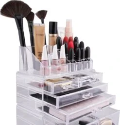 Beauty Attraction Make Up Organizer – Opbergdoos – Nagellak – Organizer 22 X 2,12 X 5,8 CM – 24 X 15 X 11 CM – Transparant 15 Beauty Attraction Make Up Organizer – Opbergdoos – Nagellak – Organizer 22 X 2,12 X 5,8 CM – 24 X 15 X 11 CM – Transparant -Modecosmetica Winkel 1155x1200