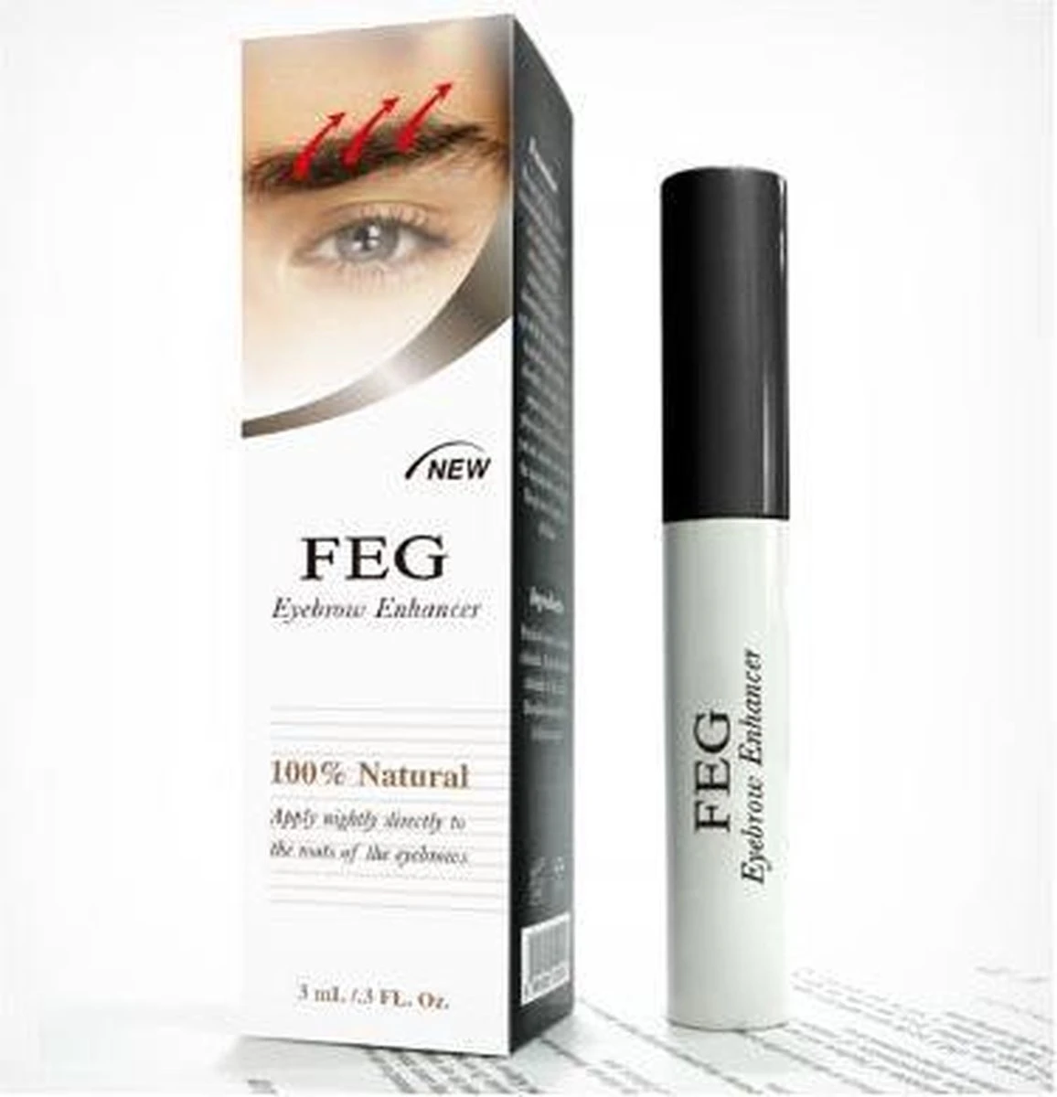FEG Eyebrow Enhancer Serum 3 Ml - Wenkbrauwen Groeiserum - Stimuleer Natuurlijke Groei Wenkbrauwen - Vollere Wenkbrauwen - Beautiful Eyebrows - Voor Slapen Aanbrengen - Snel Resultaat 8 FEG Eyebrow Enhancer Serum 3 Ml - Wenkbrauwen Groeiserum - Stimuleer Natuurlijke Groei Wenkbrauwen - Vollere Wenkbrauwen - Beautiful Eyebrows - Voor Slapen Aanbrengen - Snel Resultaat - Afbeelding 6