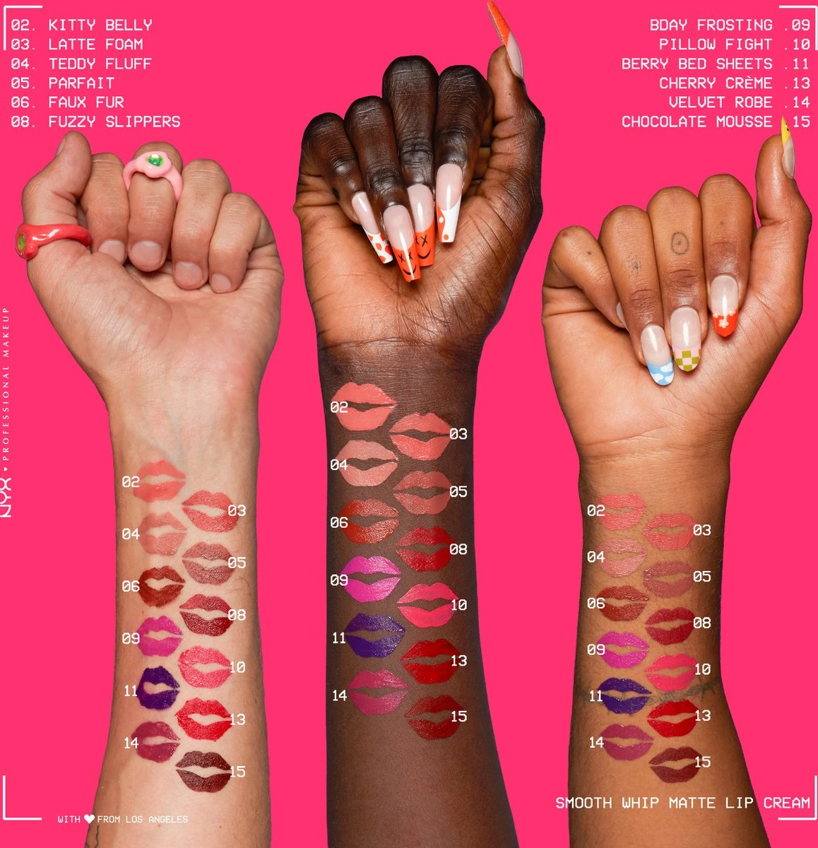 NYX Professional Makeup - Smooth Whip Matte Lip Cream Thread Count - Vloeibare Lippenstift - 4ML 8 NYX Professional Makeup - Smooth Whip Matte Lip Cream Thread Count - Vloeibare Lippenstift - 4ML - Afbeelding 6