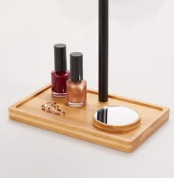 Lanaform - Bamboo Mirror - Oplaadbare Staande Spiegel ×1 · ×3 - Elegant Design Van Bamboe Met Zwarte Poedercoatingafwerking - Ledlampen Met Lange Levensduur -Modecosmetica Winkel 1172x1200 2