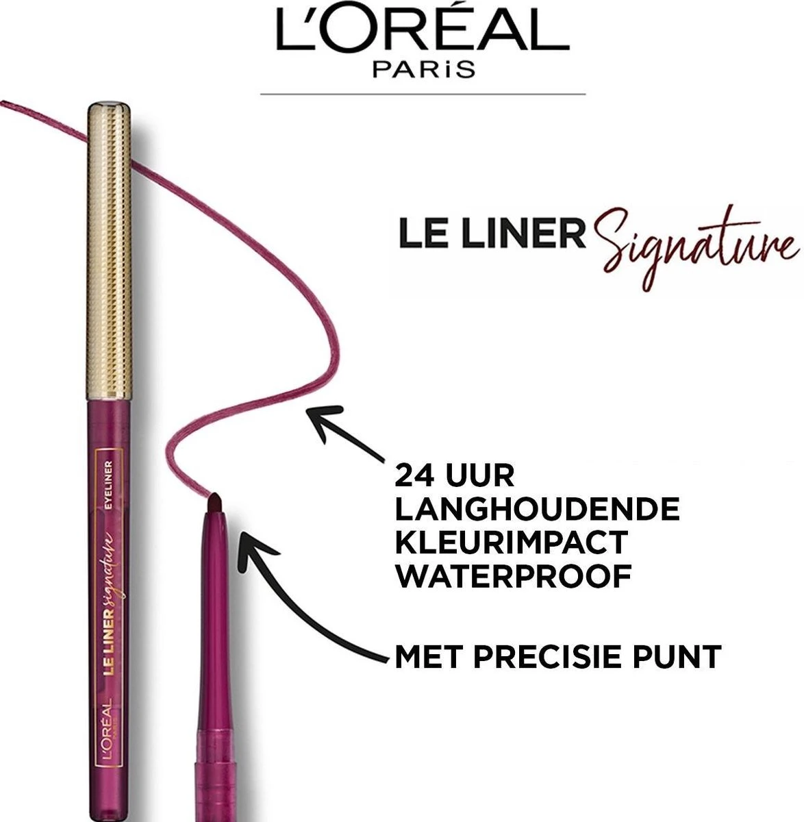 L’Oréal Paris Make-Up Designer Le Liner Signature 08 Taupe Grey Tweed – Grijs Waterproof Oogpotlood - 5,4 Gr. 7 L’Oréal Paris Make-Up Designer Le Liner Signature 08 Taupe Grey Tweed – Grijs Waterproof Oogpotlood - 5,4 Gr. - Afbeelding 5