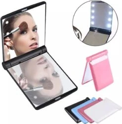 Compacte Make-up Spiegel- LED Mirror- Inklapbaar Met Verlichting- Draagbare Mini Make-up Spiegel 12 Compacte Make-up Spiegel- LED Mirror- Inklapbaar Met Verlichting- Draagbare Mini Make-up Spiegel -Modecosmetica Winkel 1183x1200 3