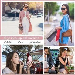 Led-verlichte Oplaadbare Compacte Make-up Spiegel Rond |1 X 2 X Vergroting | Make-upspiegel | Zakspiegel | Handspiegel | Reisspiegel | Dimbaar|als Cadeau | USB-lader | Rond | Zwart -Modecosmetica Winkel 1190x1200 4