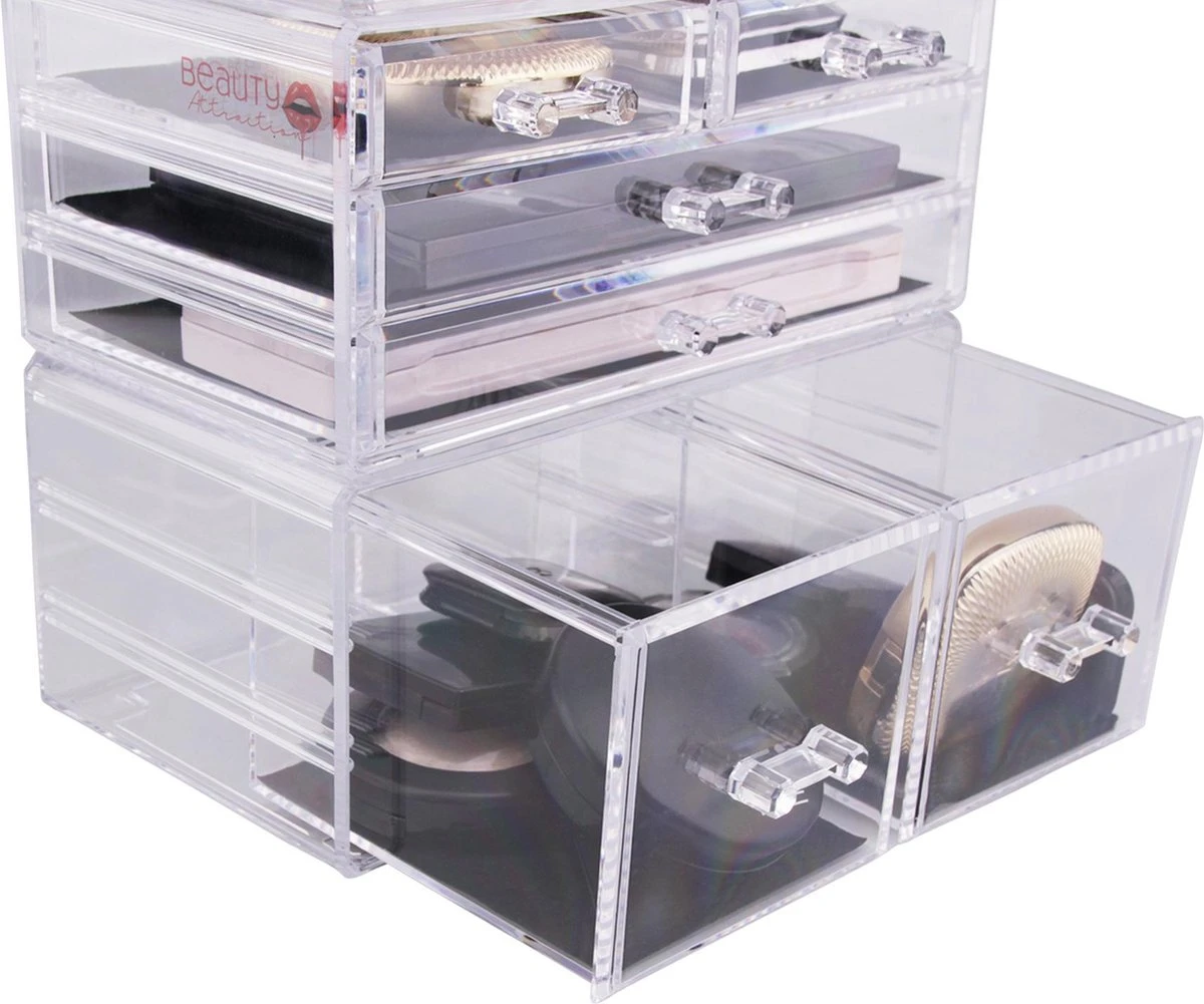 Beauty Attraction Make Up Organizer – Opbergdoos – Nagellak – Organizer 22 X 2,12 X 5,8 CM – 24 X 15 X 11 CM – Transparant 10 Beauty Attraction Make Up Organizer – Opbergdoos – Nagellak – Organizer 22 X 2,12 X 5,8 CM – 24 X 15 X 11 CM – Transparant - Afbeelding 8