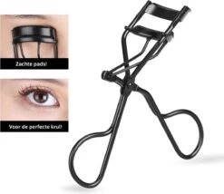 Merkloos Allsa - Wimperkruller Mat Zwart - Inclusief 4 Siliconen Pads - Wimperlifting - RVS -Modecosmetica Winkel 1200x1038 2