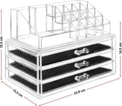 Merkloos Make-up Organizer, Make Up Opberger, 3 Laden, Opbergdoos, Make-up Bewaardoos 7 Merkloos Make-up Organizer, Make Up Opberger, 3 Laden, Opbergdoos, Make-up Bewaardoos -Modecosmetica Winkel 1200x1043