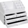 Nancy's Cutler Make-Up Organizer - Make-Up Opslag - 4 Lades - Open Vakken - Wit - Acryl - 24 X 13.5 X 18.5 Cm 2 Nancy's Cutler Make-Up Organizer - Make-Up Opslag - 4 Lades - Open Vakken - Wit - Acryl - 24 X 13.5 X 18.5 Cm -Modecosmetica Winkel 1200x1126 2