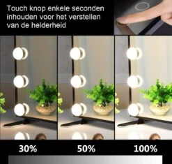 Hollywood Spiegel | Videri Vanity Zwart | Spiegel Met Verlichting | Make Up Spiegel | Visagie Spiegel | Cosmetische Spiegel | Dimbaar -Modecosmetica Winkel 1200x1144 1