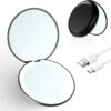 Led-verlichte Oplaadbare Compacte Make-up Spiegel Rond |1 X 2 X Vergroting | Make-upspiegel | Zakspiegel | Handspiegel | Reisspiegel | Dimbaar|als Cadeau | USB-lader | Rond | Zwart 1 Led-verlichte Oplaadbare Compacte Make-up Spiegel Rond |1 X 2 X Vergroting | Make-upspiegel | Zakspiegel | Handspiegel | Reisspiegel | Dimbaar|als Cadeau | USB-lader | Rond | Zwart -Modecosmetica Winkel 1200x1148 1