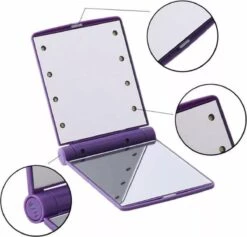 Compacte Make-up Spiegel- LED Mirror- Inklapbaar Met Verlichting- Draagbare Mini Make-up Spiegel 13 Compacte Make-up Spiegel- LED Mirror- Inklapbaar Met Verlichting- Draagbare Mini Make-up Spiegel -Modecosmetica Winkel 1200x1151 2