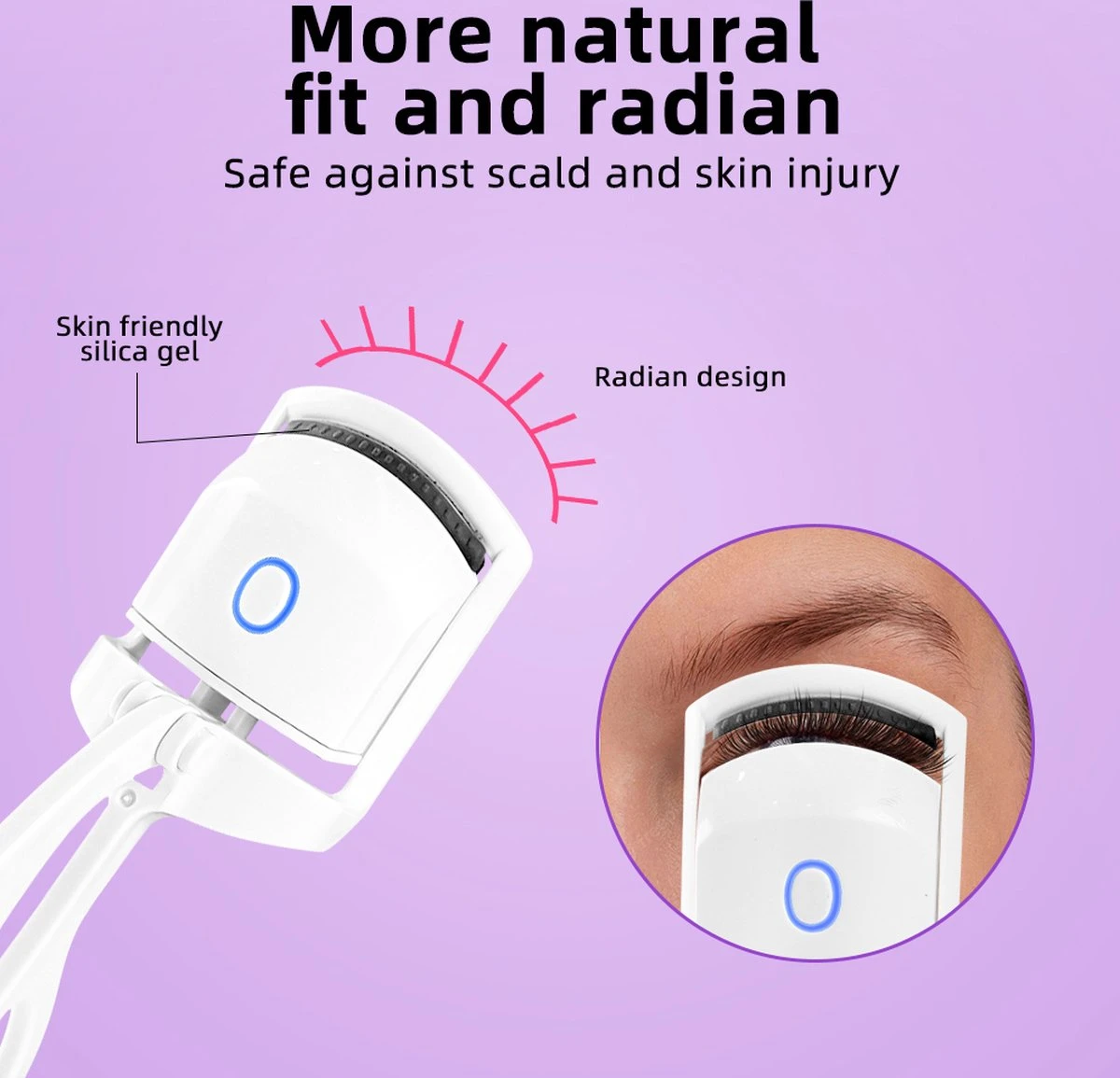 BeautyTech Elektrische Wimperkruller/Wimperkrultang - Roze - Oplaadbaar - Beauty - Verzorging - Make Up 8 BeautyTech Elektrische Wimperkruller/Wimperkrultang - Roze - Oplaadbaar - Beauty - Verzorging - Make Up - Afbeelding 6