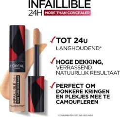 L'Oréal Paris - Infaillible More Than Concealer - 328.5 Crème Brûlée -Langhoudende Concealer Met Een Hoge Dekking - 11ml -Modecosmetica Winkel 1200x1164 2