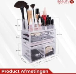 Beauty Attraction Make Up Organizer – Opbergdoos – Nagellak – Organizer 22 X 2,12 X 5,8 CM – 24 X 15 X 11 CM – Transparant 18 Beauty Attraction Make Up Organizer – Opbergdoos – Nagellak – Organizer 22 X 2,12 X 5,8 CM – 24 X 15 X 11 CM – Transparant -Modecosmetica Winkel 1200x1169 3