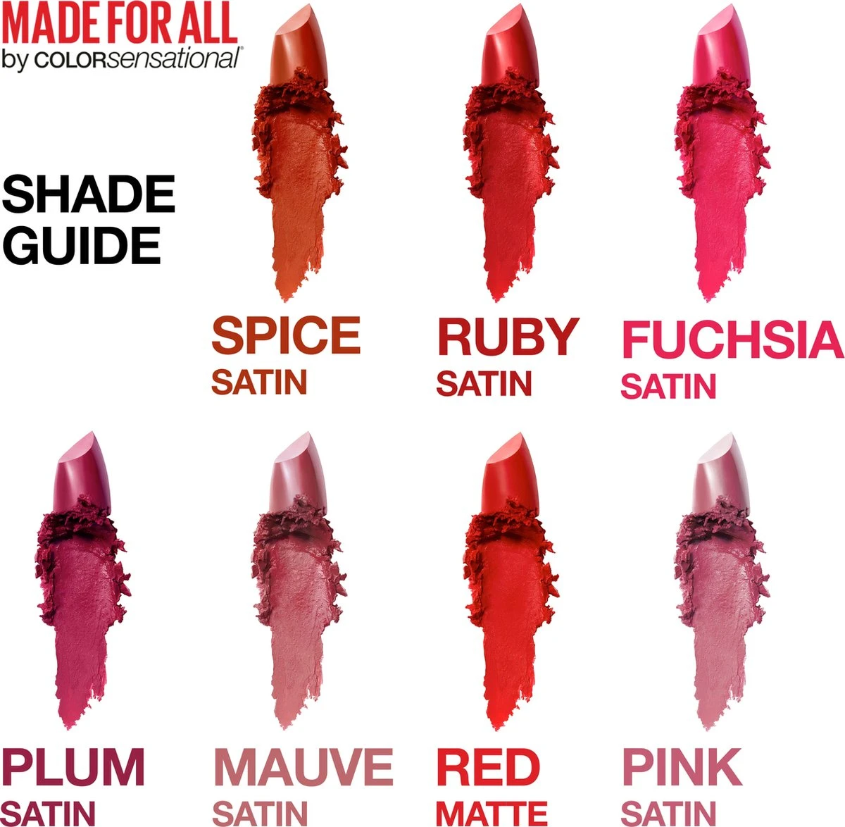 Maybelline Color Sensational Made For All Lippenstift - 388 Plum For Me - Paars - Glanzend 11 Maybelline Color Sensational Made For All Lippenstift - 388 Plum For Me - Paars - Glanzend - Afbeelding 9