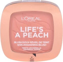 L’Oréal Paris Make-Up Designer Wake Up & Glow Blush - 01 Life's A Peach - Blush -Modecosmetica Winkel 1200x1180