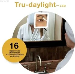 Melodii ML10X - Make Up Spiegel Met LED Verlichting - Scheerspiegel - 10x Vergroting - Met Tru-Daylight Verlichting - Voor Hem En Voor Haar -Modecosmetica Winkel 1200x1188 2