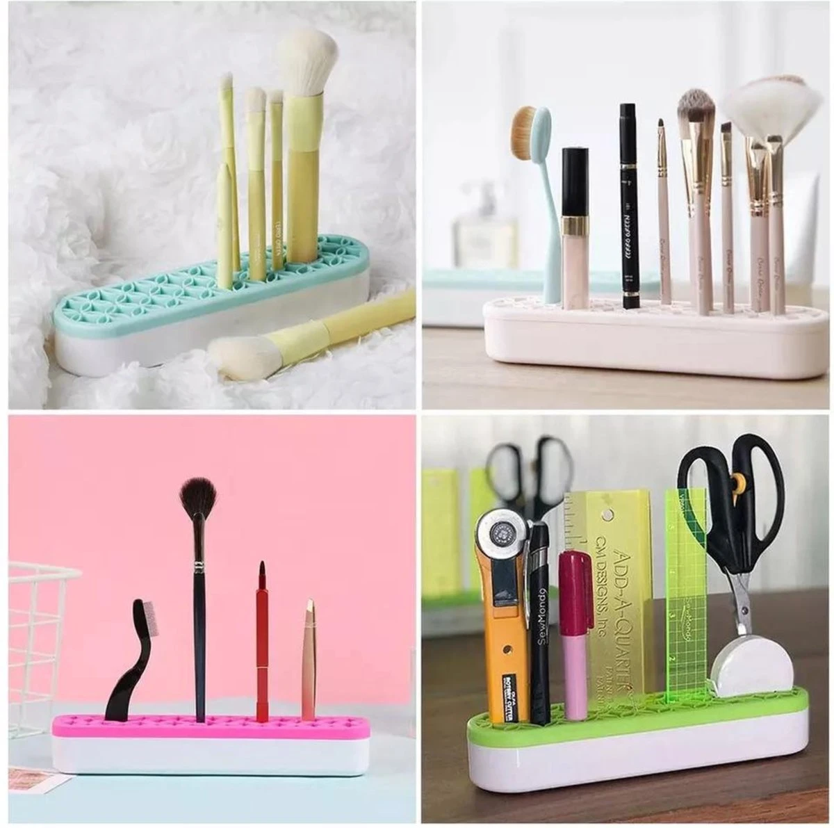 Make Up Organizer - Melon - Make Up Holder - Kwasten Organizer - Make Up Houder - Nagellak/Lipstick Organizer - Lippenstift Houder - Siliconen 6 Make Up Organizer - Melon - Make Up Holder - Kwasten Organizer - Make Up Houder - Nagellak/Lipstick Organizer - Lippenstift Houder - Siliconen - Afbeelding 4