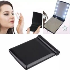 Compacte Make-up Spiegel- LED Mirror- Inklapbaar Met Verlichting- Draagbare Mini Make-up Spiegel 11 Compacte Make-up Spiegel- LED Mirror- Inklapbaar Met Verlichting- Draagbare Mini Make-up Spiegel -Modecosmetica Winkel 1200x1193 3