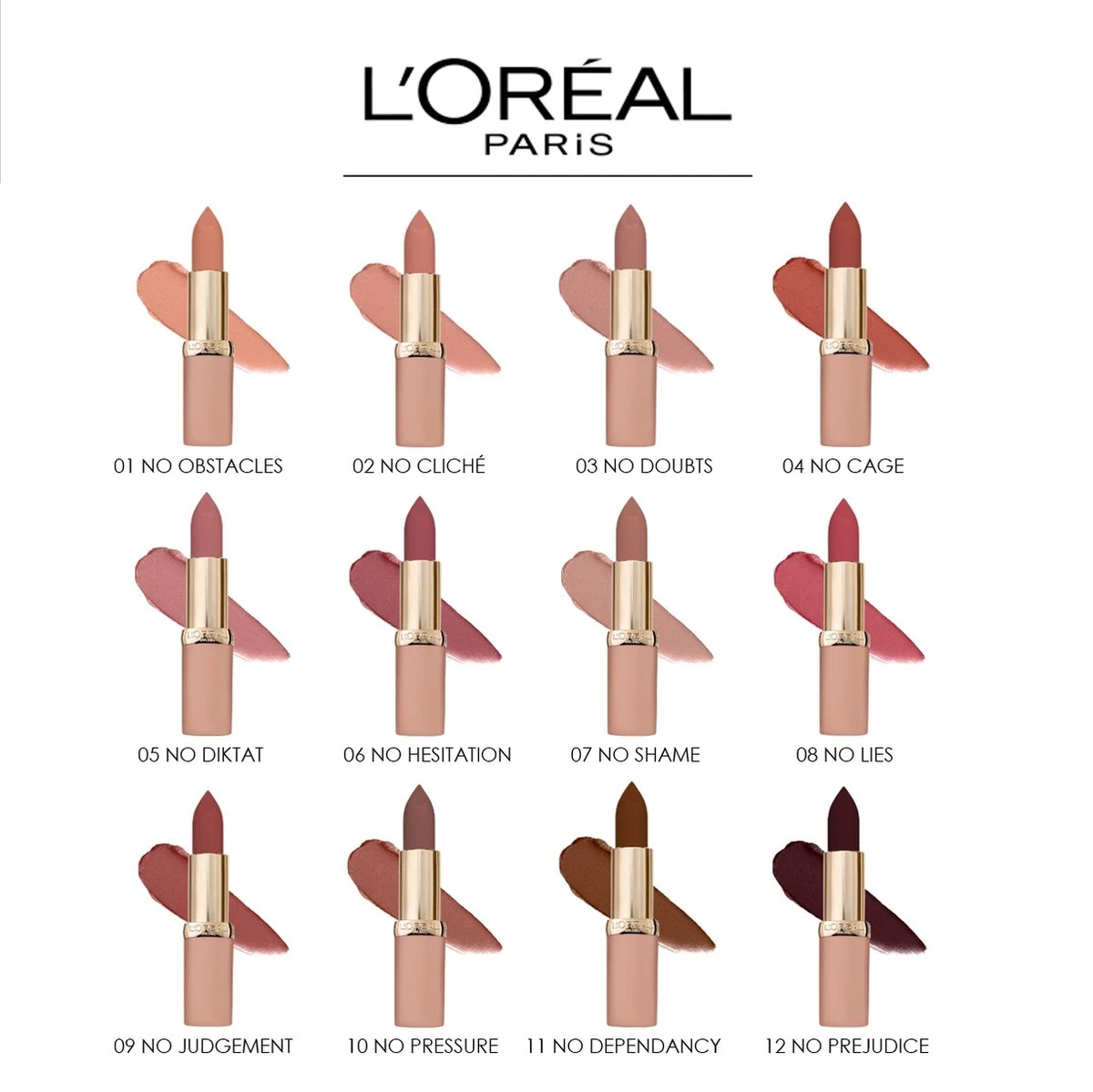 L’Oréal Paris Color Riche Free The Nudes Lipstick - 09 No Judgement - Bruin - Roze - 3,9 Gr 9 L’Oréal Paris Color Riche Free The Nudes Lipstick - 09 No Judgement - Bruin - Roze - 3,9 Gr - Afbeelding 7