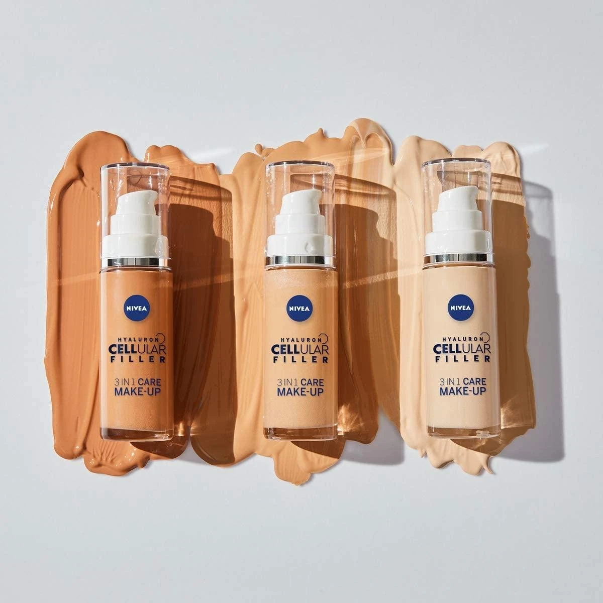 NIVEA Hyaluron Cellular Filler 3-in-1 Verzorgende Make-up #02 Medium (30 Ml), Hydraterende Foundation Met Hyaluron, Gezichtsmake-up 6 NIVEA Hyaluron Cellular Filler 3-in-1 Verzorgende Make-up #02 Medium (30 Ml), Hydraterende Foundation Met Hyaluron, Gezichtsmake-up - Afbeelding 4