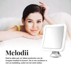 Melodii ML10X - Make Up Spiegel Met LED Verlichting - Scheerspiegel - 10x Vergroting - Met Tru-Daylight Verlichting - Voor Hem En Voor Haar -Modecosmetica Winkel 1200x1200 573