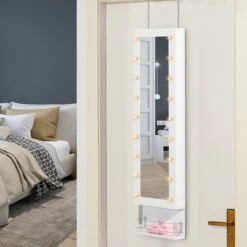 HOMCOM Sieradenkast Met Verlichting 831-326 14 HOMCOM Sieradenkast Met Verlichting 831-326 -Modecosmetica Winkel 1200x1200 578