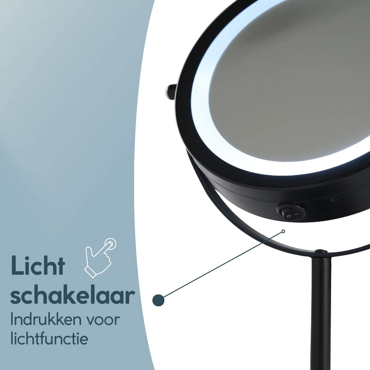 DAY Make-up Spiegel Met Verlichting - LED - 360° Draaibaar - Dubbelzijdig - 5x Vergroting - Scheerspiegel 10 DAY Make-up Spiegel Met Verlichting - LED - 360° Draaibaar - Dubbelzijdig - 5x Vergroting - Scheerspiegel - Afbeelding 8