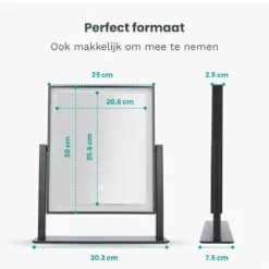 Mirlux Hollywood Spiegel Met Verlichting - Make Up - Visagie - Dimbaar LED Lampen Licht - Zwart 15 Mirlux Hollywood Spiegel Met Verlichting - Make Up - Visagie - Dimbaar LED Lampen Licht - Zwart -Modecosmetica Winkel 1200x1200 598