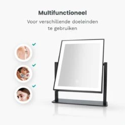 Mirlux Hollywood Spiegel Met Verlichting - Make Up - Visagie - Dimbaar LED Lampen Licht - Zwart 17 Mirlux Hollywood Spiegel Met Verlichting - Make Up - Visagie - Dimbaar LED Lampen Licht - Zwart -Modecosmetica Winkel 1200x1200 600