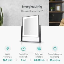 Mirlux Hollywood Spiegel Met Verlichting - Make Up - Visagie - Dimbaar LED Lampen Licht - Zwart 18 Mirlux Hollywood Spiegel Met Verlichting - Make Up - Visagie - Dimbaar LED Lampen Licht - Zwart -Modecosmetica Winkel 1200x1200 601