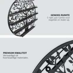 Confibel Nagellak Houder - Nagellak Flesjes Organizer - Essentiële Oliën Organizer - Rek Voor Flesjes - Wanddecoratie - Zwart 24 Confibel Nagellak Houder - Nagellak Flesjes Organizer - Essentiële Oliën Organizer - Rek Voor Flesjes - Wanddecoratie - Zwart -Modecosmetica Winkel 1200x1200 647