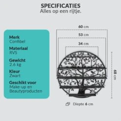 Confibel Nagellak Houder - Nagellak Flesjes Organizer - Essentiële Oliën Organizer - Rek Voor Flesjes - Wanddecoratie - Zwart 28 Confibel Nagellak Houder - Nagellak Flesjes Organizer - Essentiële Oliën Organizer - Rek Voor Flesjes - Wanddecoratie - Zwart -Modecosmetica Winkel 1200x1200 651