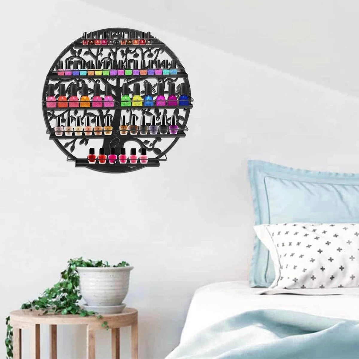 Confibel Nagellak Houder - Nagellak Flesjes Organizer - Essentiële Oliën Organizer - Rek Voor Flesjes - Wanddecoratie - Zwart 16 Confibel Nagellak Houder - Nagellak Flesjes Organizer - Essentiële Oliën Organizer - Rek Voor Flesjes - Wanddecoratie - Zwart - Afbeelding 14