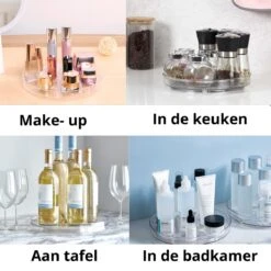 Merkloos Make Up Draaiplateau Organiser Plus Extra Gezichtsmasker - Make Up Organizer Transparant - 24cm - Make-up Organiser Transparant - Lazy Susan Draaiplateau - Draaiplateau - Draaischijf - Badkamer Organizer - Draaischijf - Make Up Doos - Bwa Commerce 13 Merkloos Make Up Draaiplateau Organiser Plus Extra Gezichtsmasker - Make Up Organizer Transparant - 24cm - Make-up Organiser Transparant - Lazy Susan Draaiplateau - Draaiplateau - Draaischijf - Badkamer Organizer - Draaischijf - Make Up Doos - Bwa Commerce -Modecosmetica Winkel 1200x1200 664