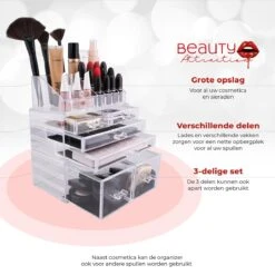 Beauty Attraction Make Up Organizer – Opbergdoos – Nagellak – Organizer 22 X 2,12 X 5,8 CM – 24 X 15 X 11 CM – Transparant 17 Beauty Attraction Make Up Organizer – Opbergdoos – Nagellak – Organizer 22 X 2,12 X 5,8 CM – 24 X 15 X 11 CM – Transparant -Modecosmetica Winkel 1200x1200 666