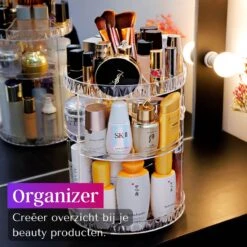 LuZana Make-Up Organizer - Beauty Organizer Voor Make Up - 360° Roterend - Opbergbox - Opbergdoos Cosmetica - Sieradendoos - Nagellak - Lippenstift - Transparant - Cadeautje Voor Vrouw 15 LuZana Make-Up Organizer - Beauty Organizer Voor Make Up - 360° Roterend - Opbergbox - Opbergdoos Cosmetica - Sieradendoos - Nagellak - Lippenstift - Transparant - Cadeautje Voor Vrouw -Modecosmetica Winkel 1200x1200 668