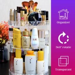 LuZana Make-Up Organizer - Beauty Organizer Voor Make Up - 360° Roterend - Opbergbox - Opbergdoos Cosmetica - Sieradendoos - Nagellak - Lippenstift - Transparant - Cadeautje Voor Vrouw 19 LuZana Make-Up Organizer - Beauty Organizer Voor Make Up - 360° Roterend - Opbergbox - Opbergdoos Cosmetica - Sieradendoos - Nagellak - Lippenstift - Transparant - Cadeautje Voor Vrouw -Modecosmetica Winkel 1200x1200 670