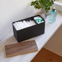 Yamazaki Opbergbox Make Up - Sanitair - Zwart 15 Yamazaki Opbergbox Make Up - Sanitair - Zwart -Modecosmetica Winkel 1200x1200 676