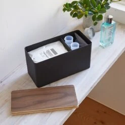 Yamazaki Opbergbox Make Up - Sanitair - Zwart 16 Yamazaki Opbergbox Make Up - Sanitair - Zwart -Modecosmetica Winkel 1200x1200 677