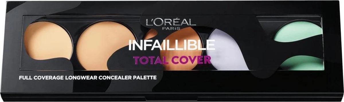 L'Oréal Paris Infallible Total Cover Concealer Palette - 105 Red Fiction 6 L'Oréal Paris Infallible Total Cover Concealer Palette - 105 Red Fiction - Afbeelding 4