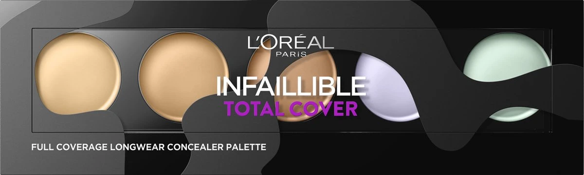 L'Oréal Paris Infallible Total Cover Concealer Palette - 105 Red Fiction 3 L'Oréal Paris Infallible Total Cover Concealer Palette - 105 Red Fiction