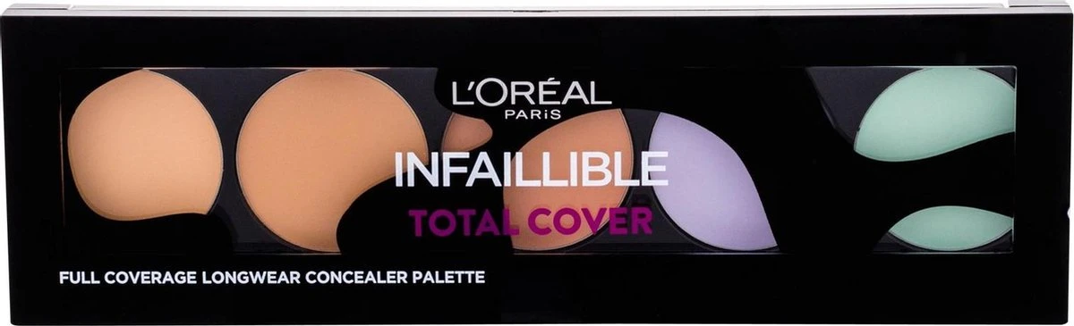 L'Oréal Paris Infallible Total Cover Concealer Palette - 105 Red Fiction 5 L'Oréal Paris Infallible Total Cover Concealer Palette - 105 Red Fiction - Afbeelding 3