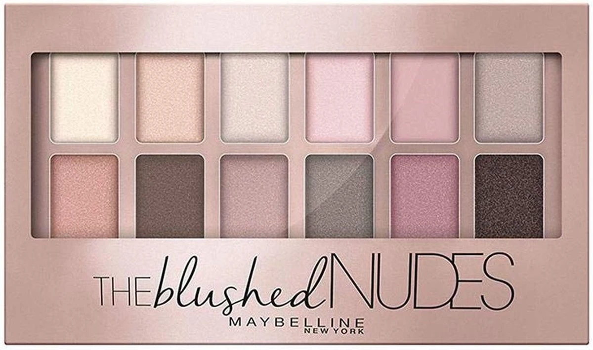 Maybelline The Blushed Nudes OogschaduwPalette - 12 Roze Nude Tinten 14 Maybelline The Blushed Nudes OogschaduwPalette - 12 Roze Nude Tinten - Afbeelding 12